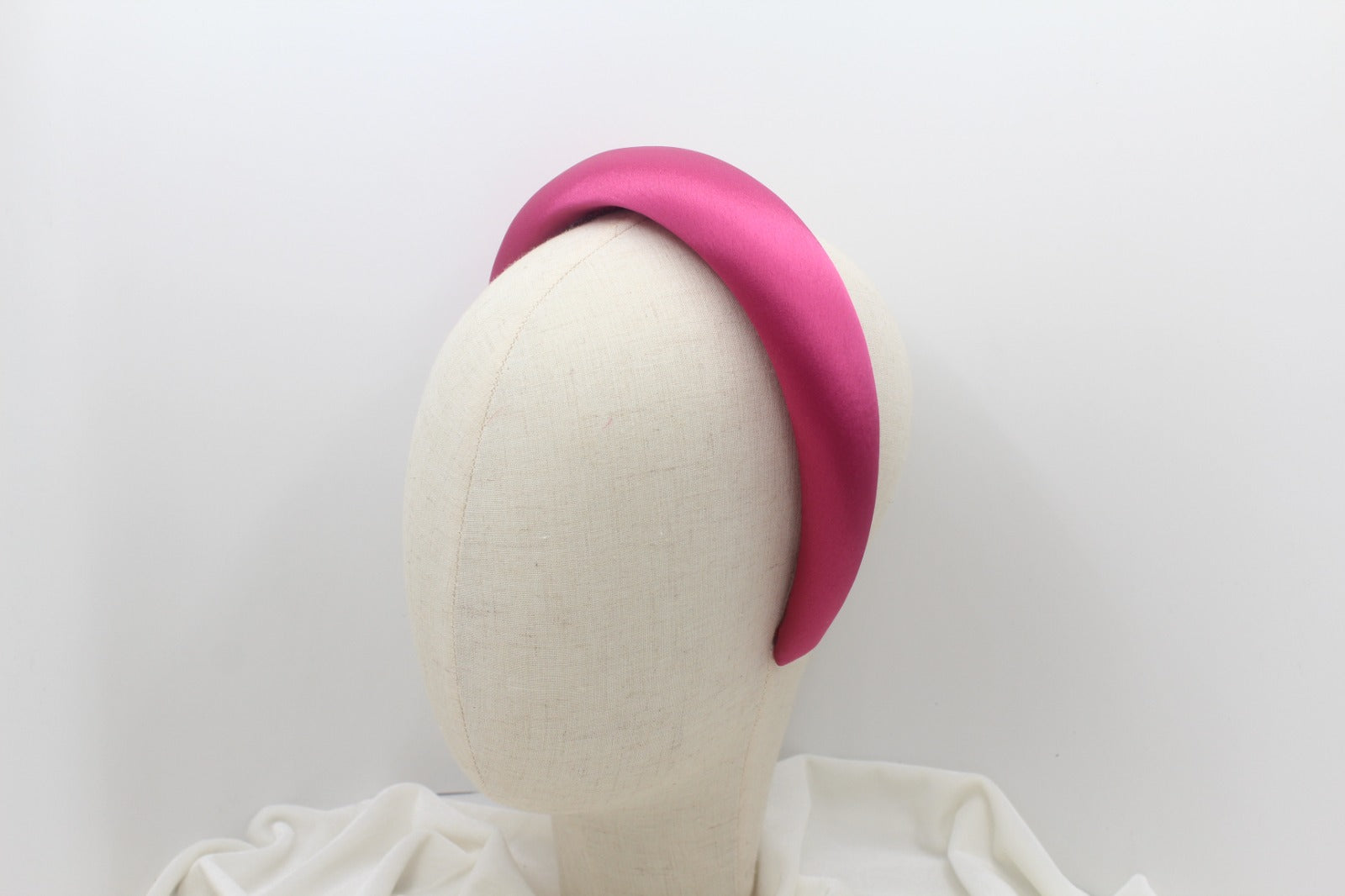 Diadema Volumen Satinada Premium - Fucsia