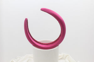 Diadema Volumen Satinada Premium - Fucsia