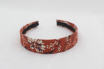 Cargar imagen en el visor de la galería, Diadema Plana Print - Naranja y Negro
