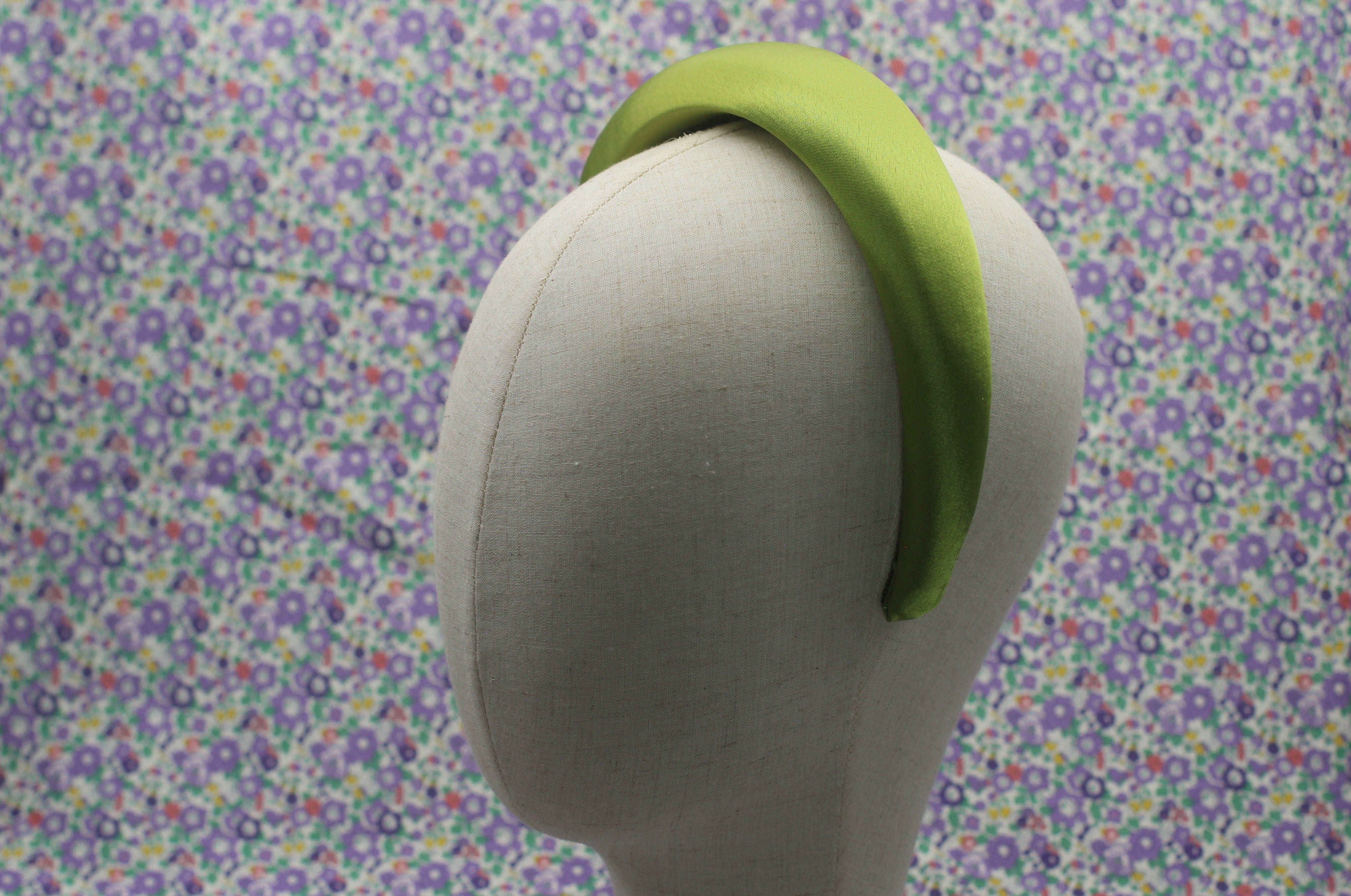 Diadema Volumen Satinada Premium - Verde