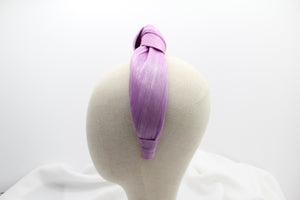 Diadema Nudo Sinamay Seda - Lila