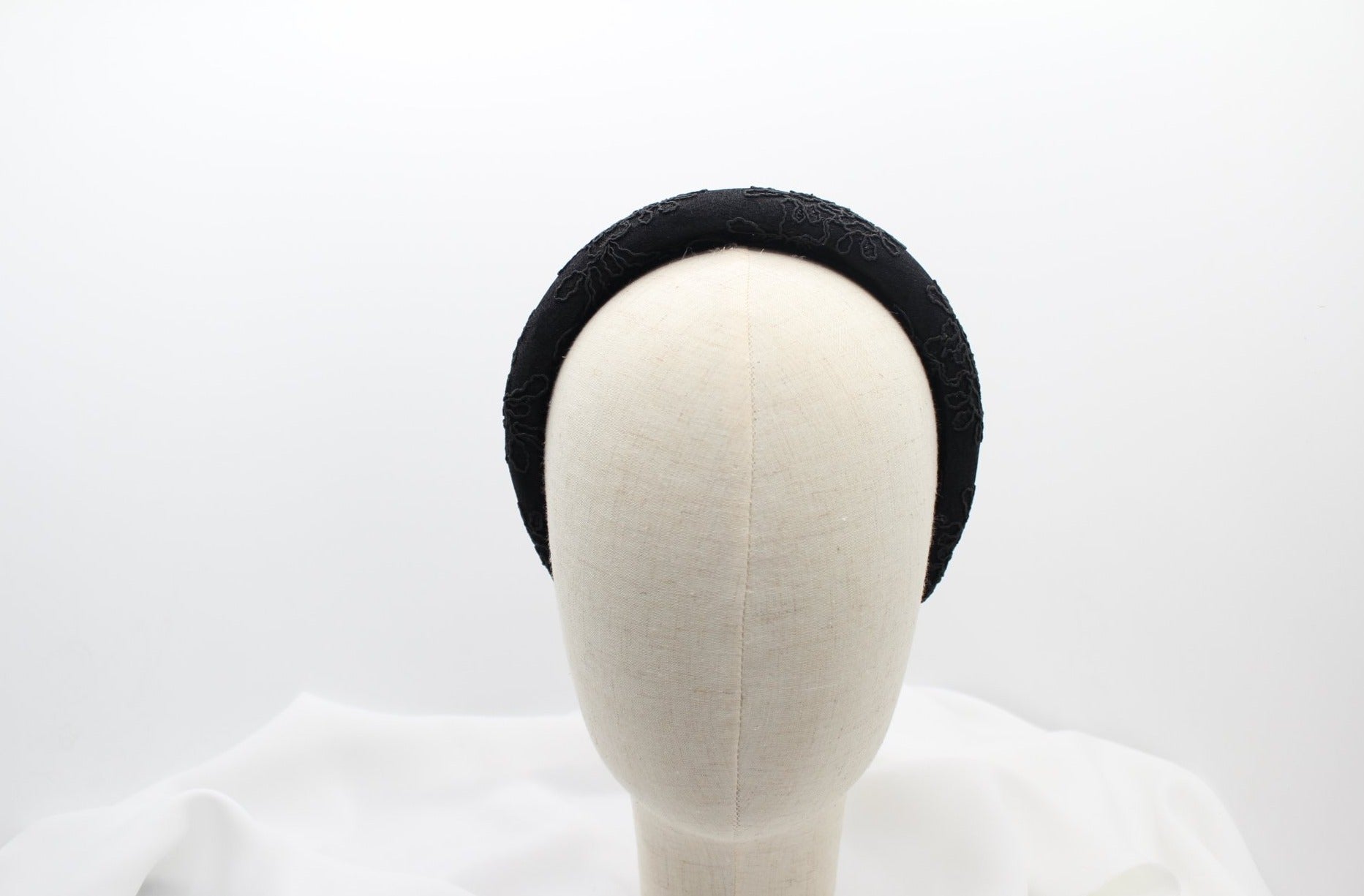 Diadema Volumen Bordados - Negro