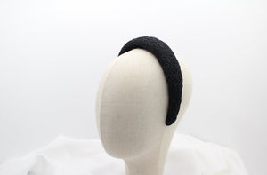 Diadema Volumen Bordados - Negro