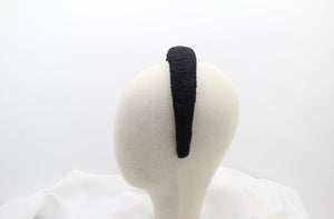 Diadema Volumen Bordados - Negro