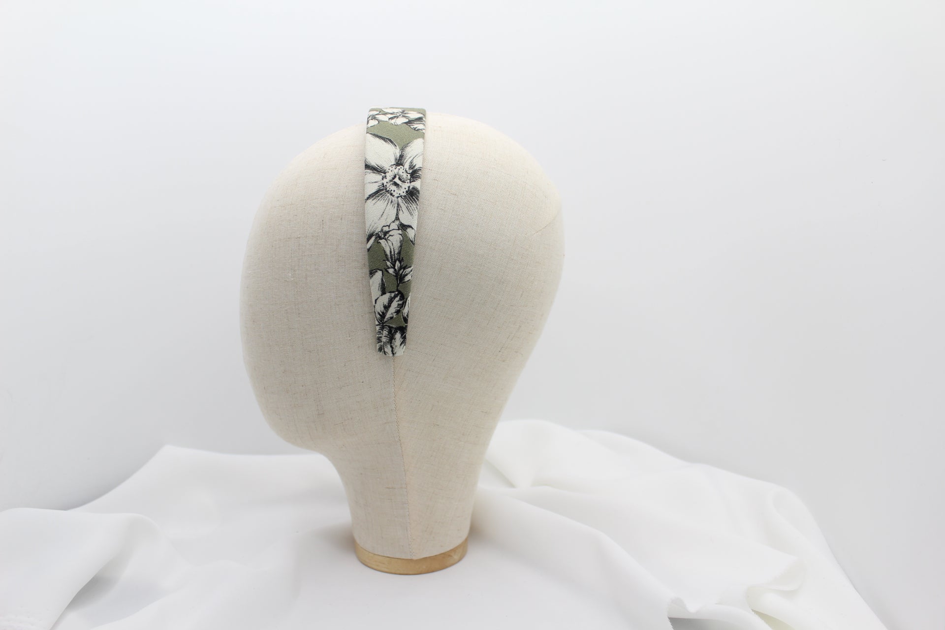 Diadema Plana Print - Verde y Negro