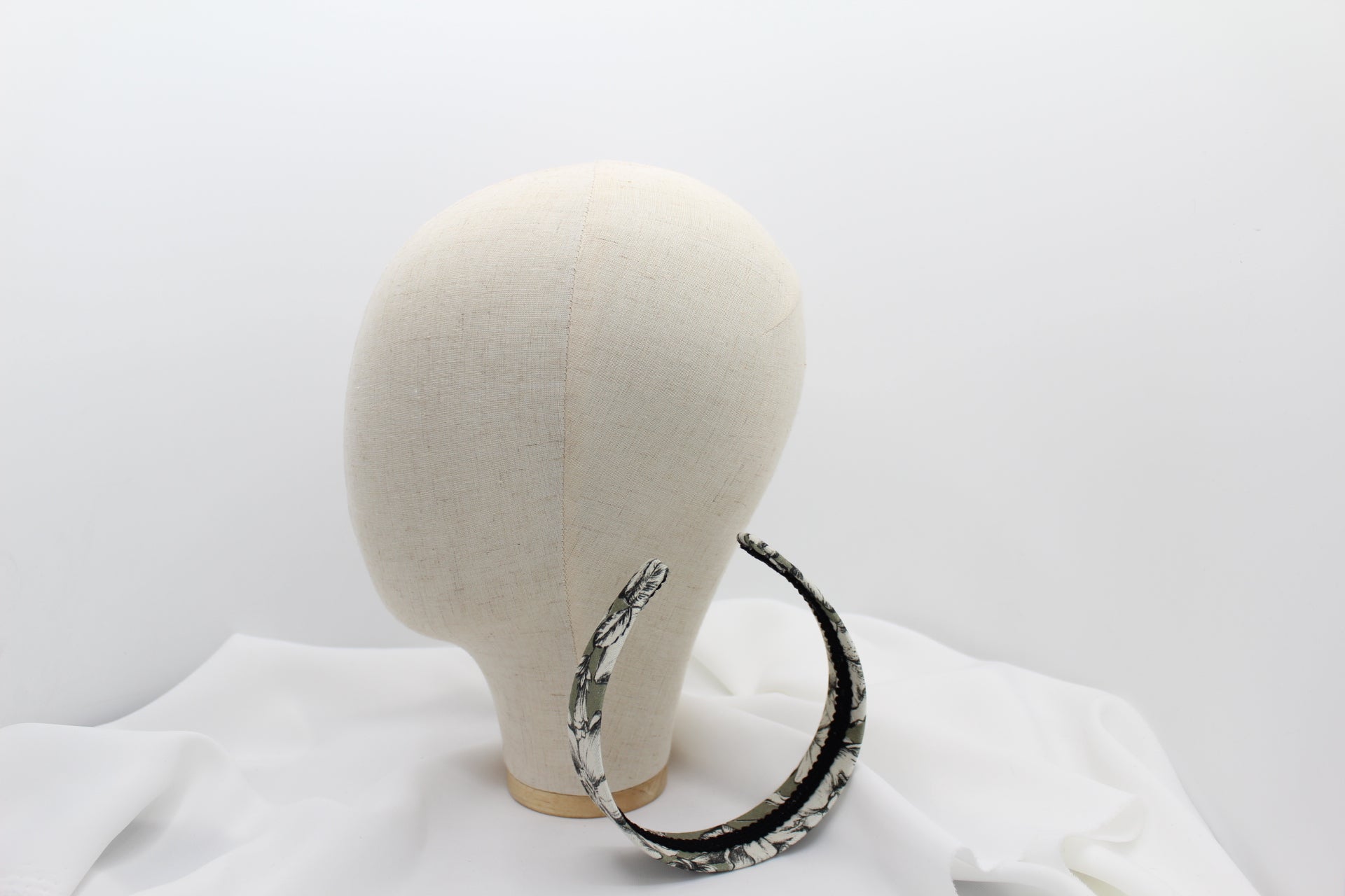 Diadema Plana Print - Verde y Negro