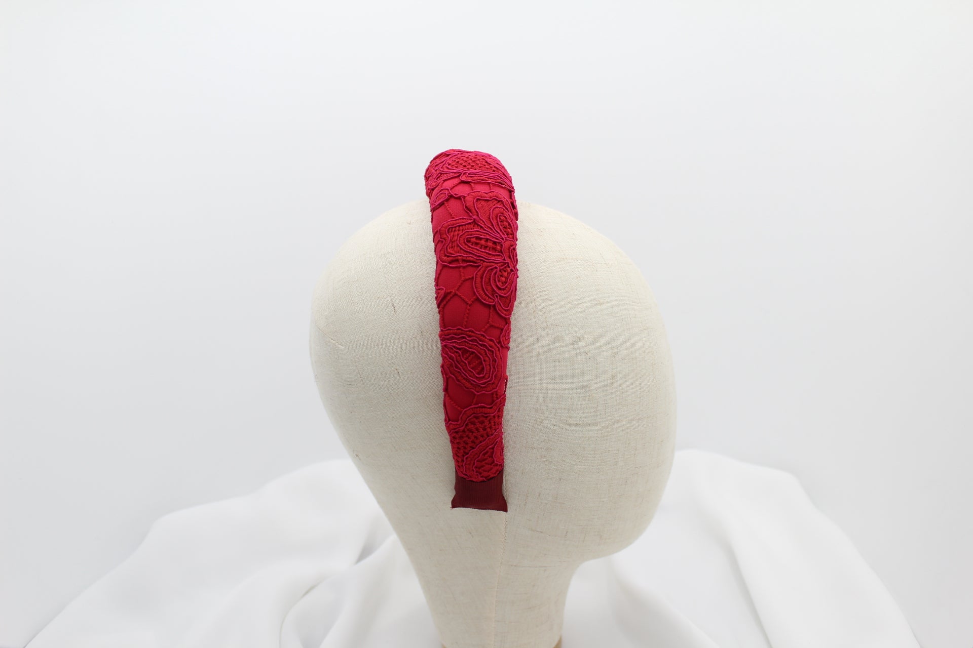 Diadema Volumen Bordados - Roja
