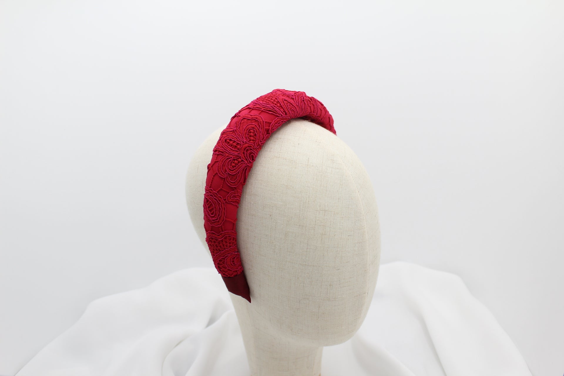 Diadema Volumen Bordados - Roja