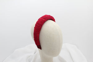 Diadema Volumen Bordados - Roja