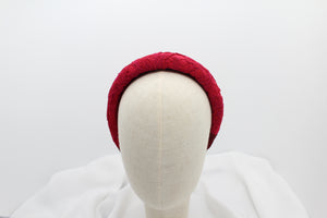 Diadema Volumen Bordados - Roja