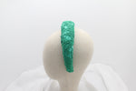 Cargar imagen en el visor de la galería, Diadema Volumen Bordados - Verde
