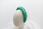 Cargar imagen en el visor de la galería, Diadema Volumen Bordados - Verde
