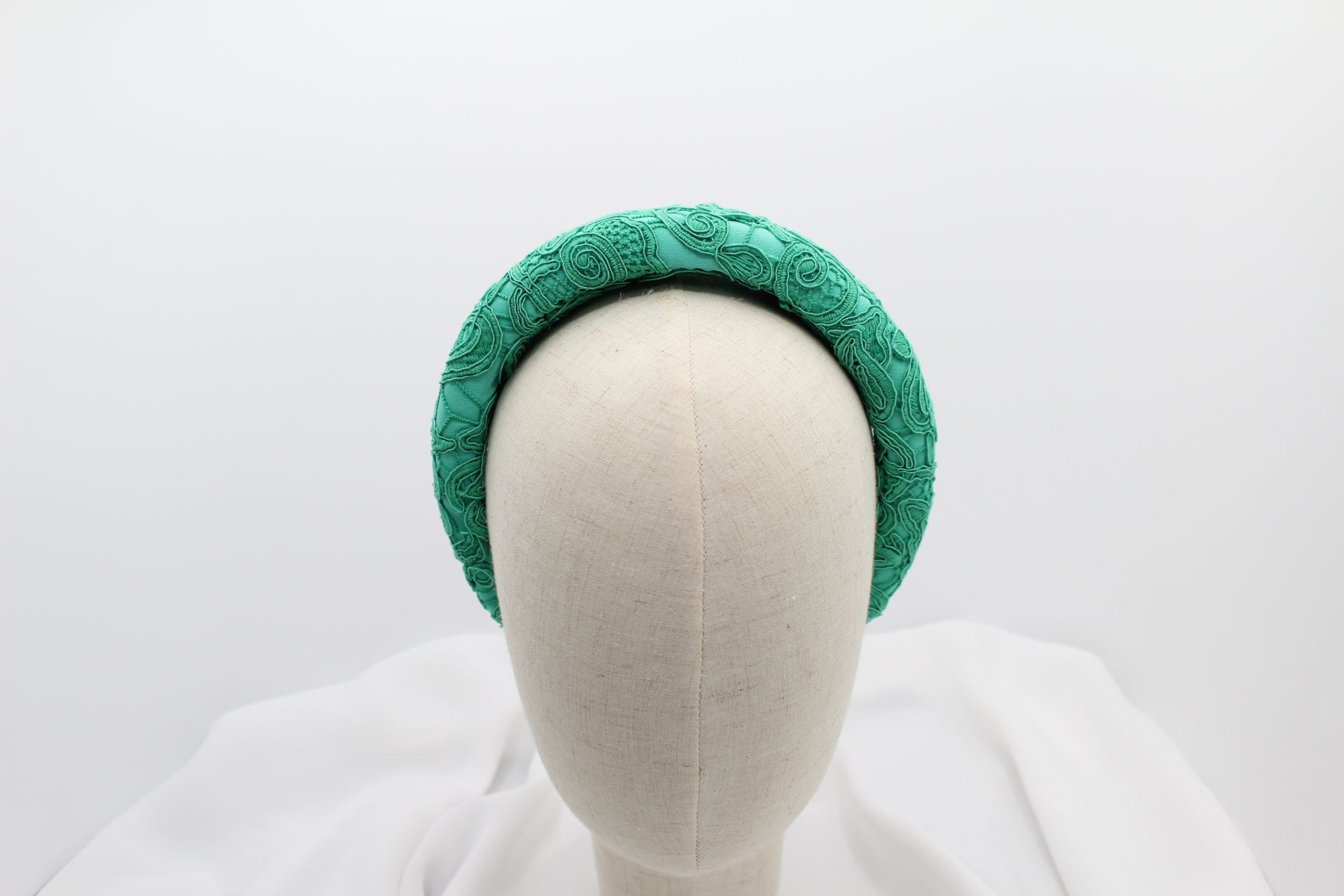 Diadema Volumen Bordados - Verde