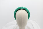 Cargar imagen en el visor de la galería, Diadema Volumen Bordados - Verde
