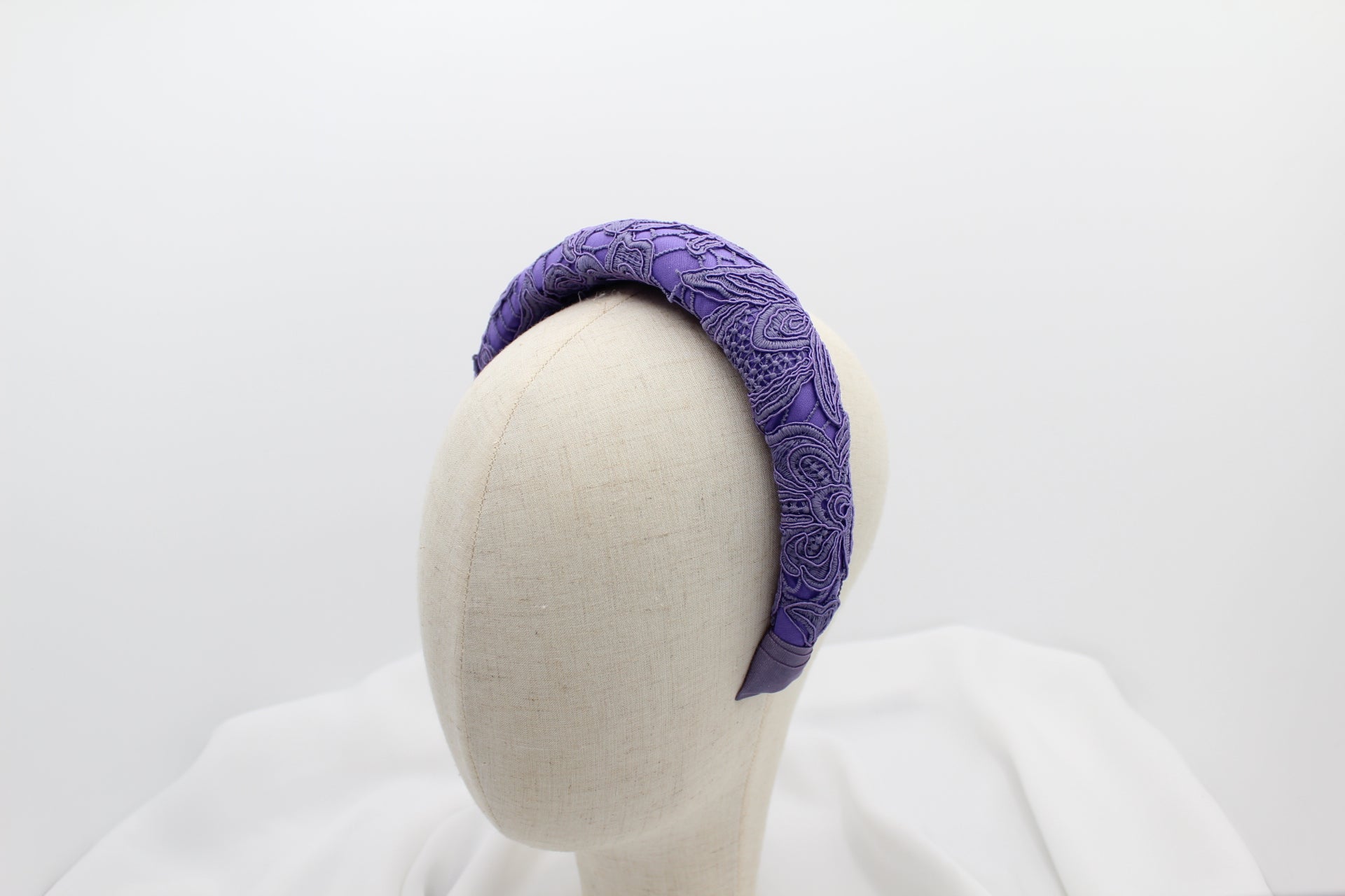 Diadema Volumen Bordados - Morada