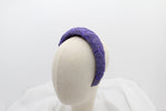 Cargar imagen en el visor de la galería, Diadema Volumen Bordados - Morada
