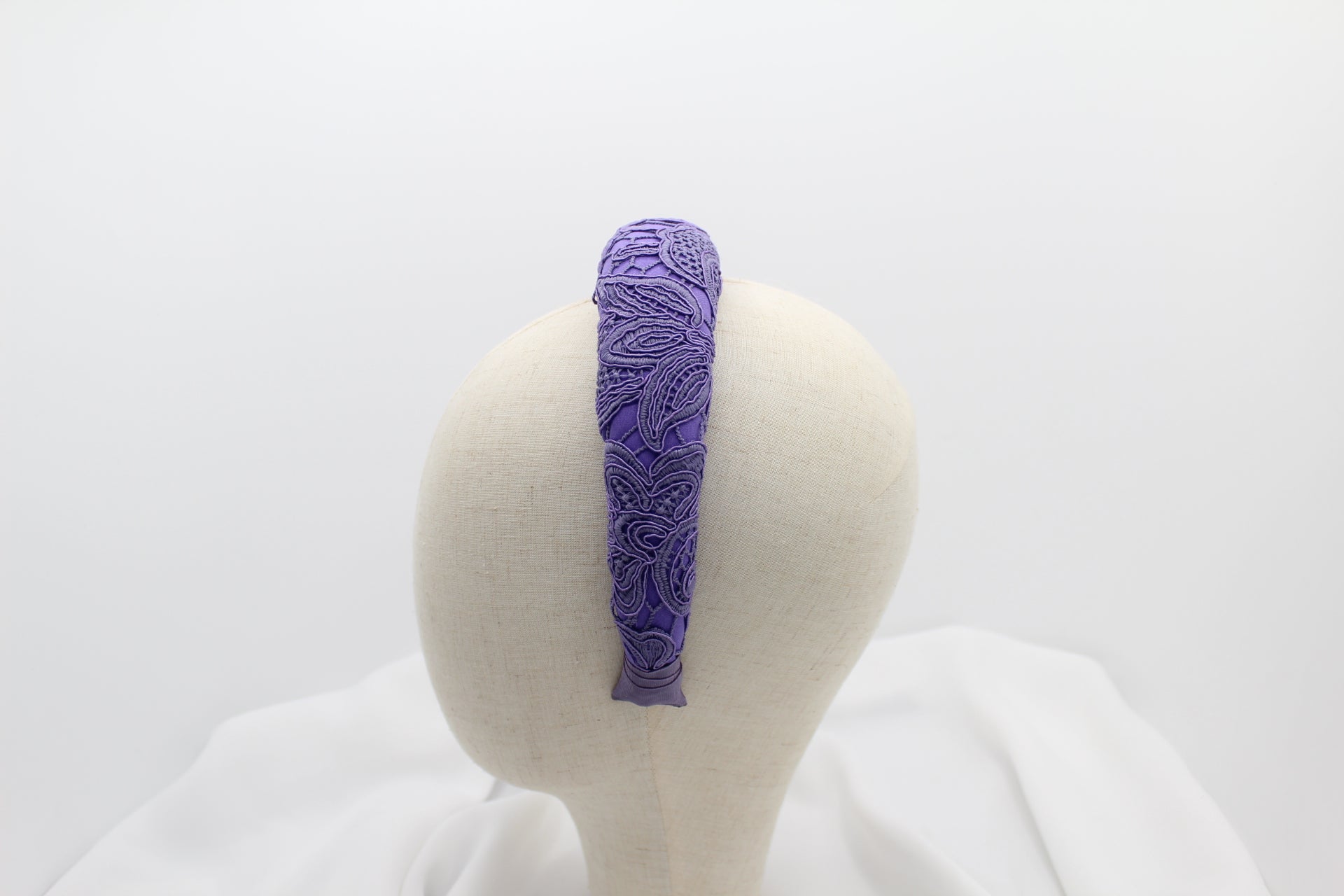 Diadema Volumen Bordados - Morada