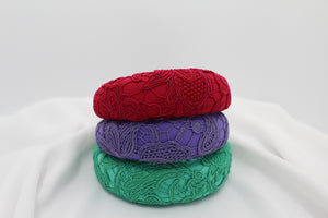 Diadema Volumen Bordados - Morada