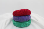 Cargar imagen en el visor de la galería, Diadema Volumen Bordados - Roja
