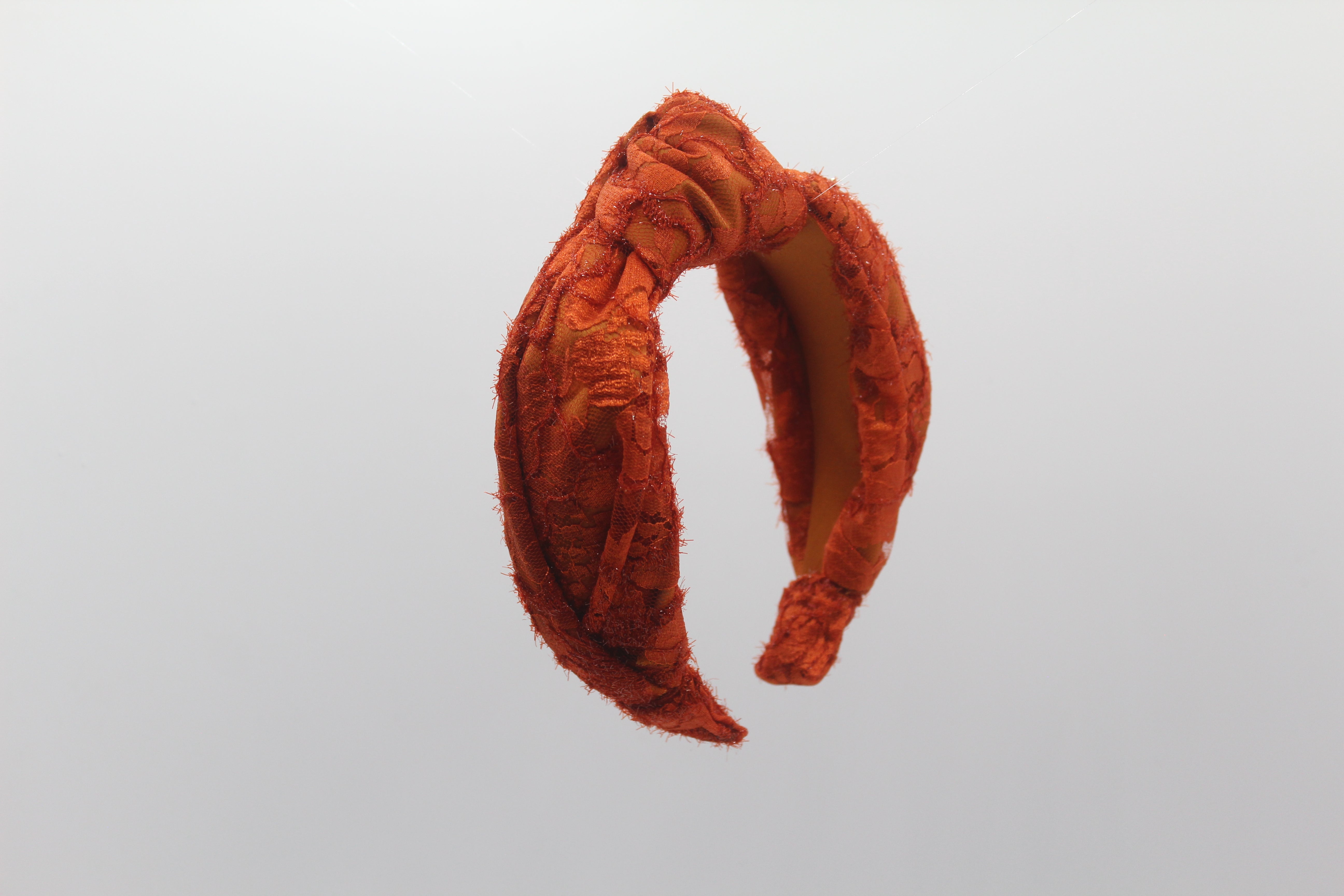Diadema Nudo Bordados Naranja