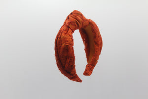 Diadema Nudo Bordados Naranja