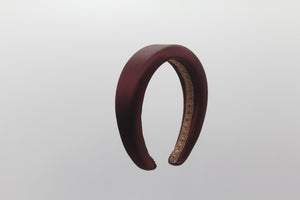 Diadema Volumen Satinada Premium - Granate
