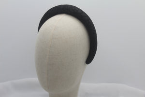 Diadema con Volumen - Brocados negro Jacquard