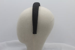 Diadema con Volumen - Brocados negro Jacquard