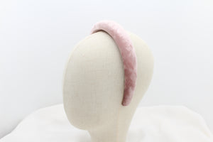 Diadema con Volumen - Terciopelo rosa