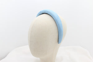 Diadema Volumen Jacquard - Azul claro