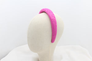 Diadema Volumen Jacquard - Fucsia
