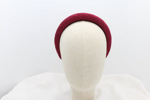 Diadema con Volumen - Tejido plisado Rojo