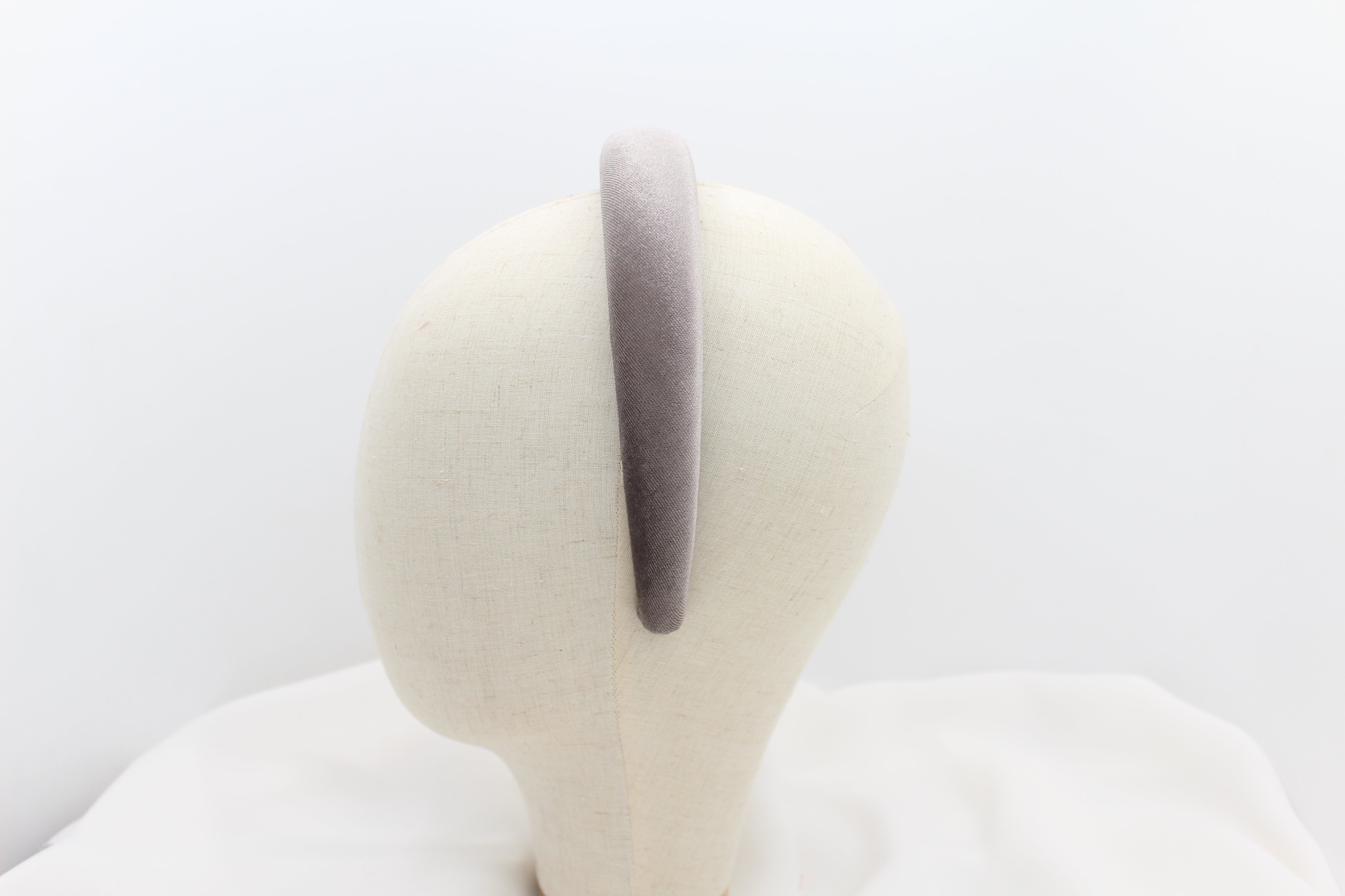 Diadema con Volumen - Terciopelo gris