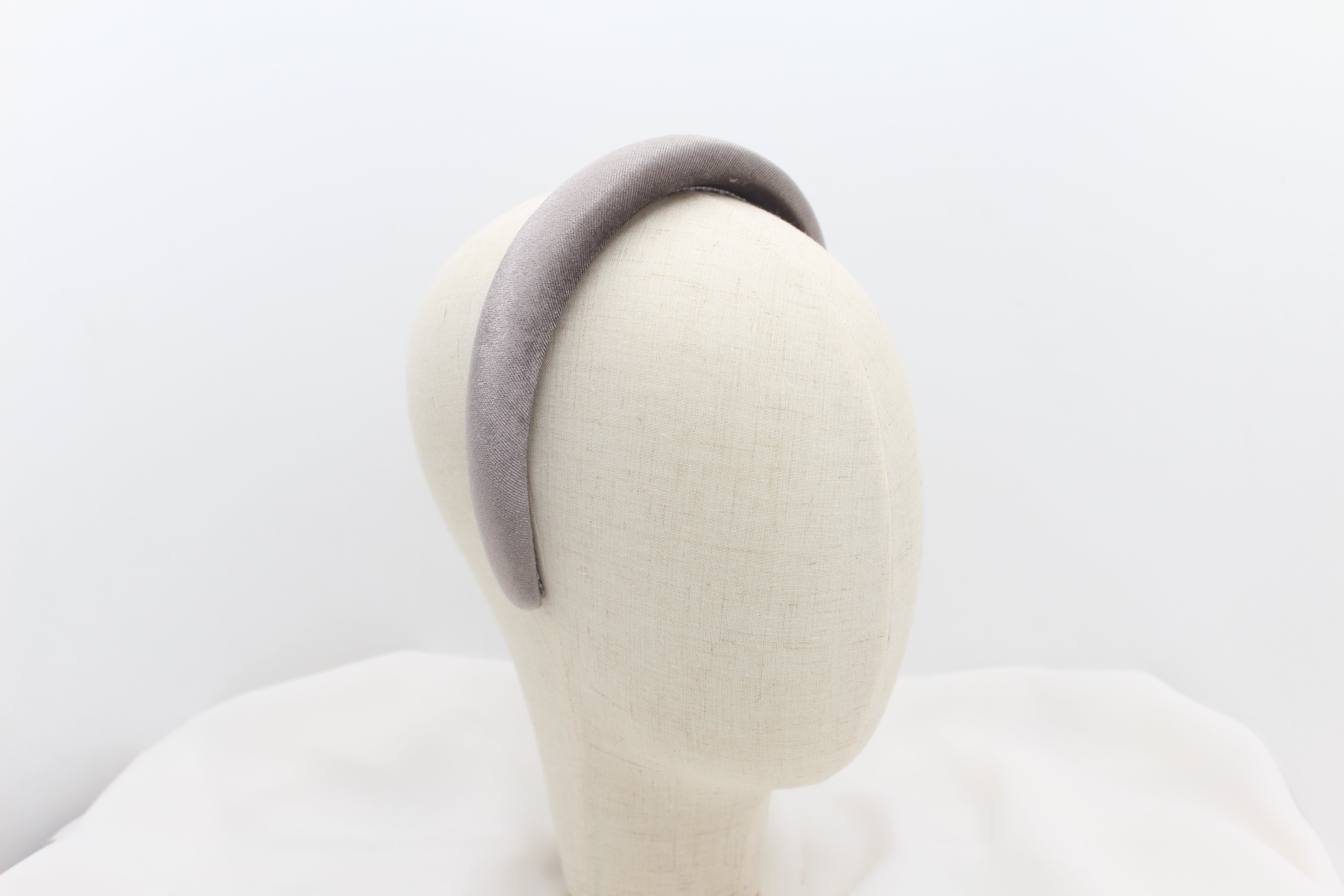 Diadema con Volumen - Terciopelo gris