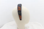 Cargar imagen en el visor de la galería, Diadema con Volumen - Estampado de brocados Naranja
