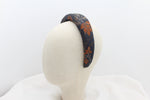 Cargar imagen en el visor de la galería, Diadema con Volumen - Estampado de brocados Naranja
