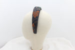 Cargar imagen en el visor de la galería, Diadema con Volumen - Estampado de brocados Naranja
