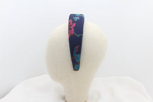 Diadema con Volumen - Estampado de brocados fucsia