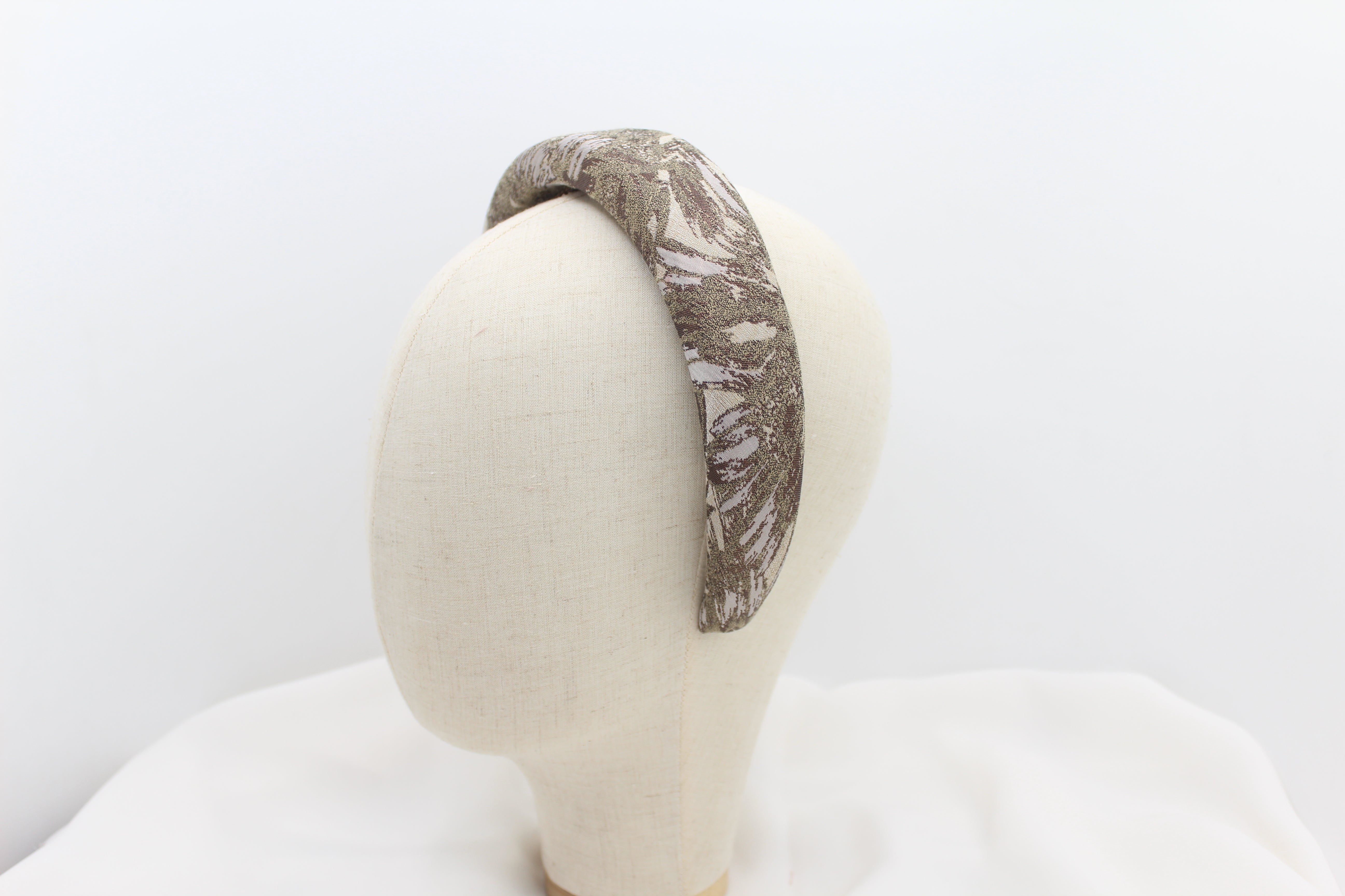 Diadema con Volumen - Estampado brocado Rosa