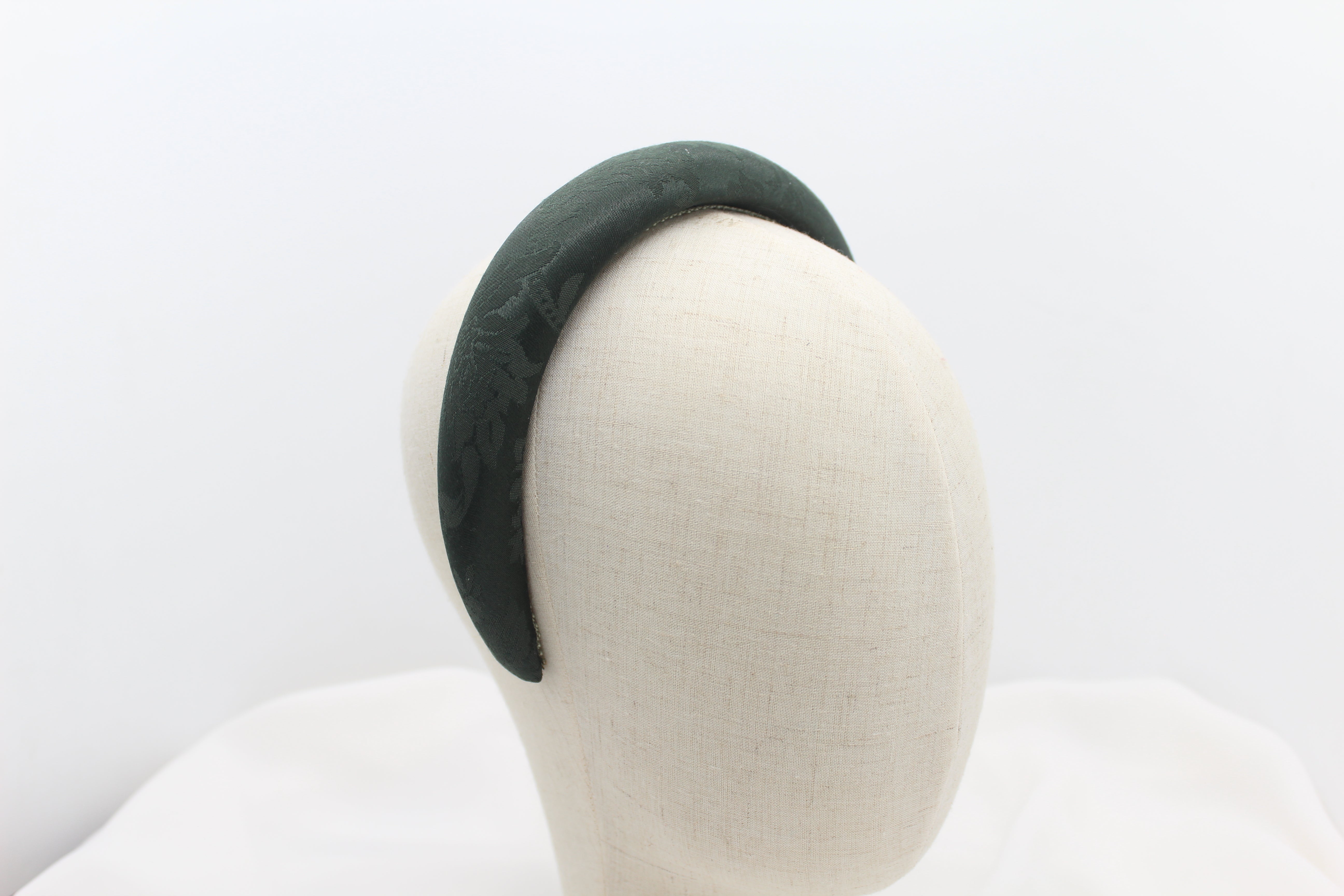Diadema Volumen Jacquard - Verde oscuro