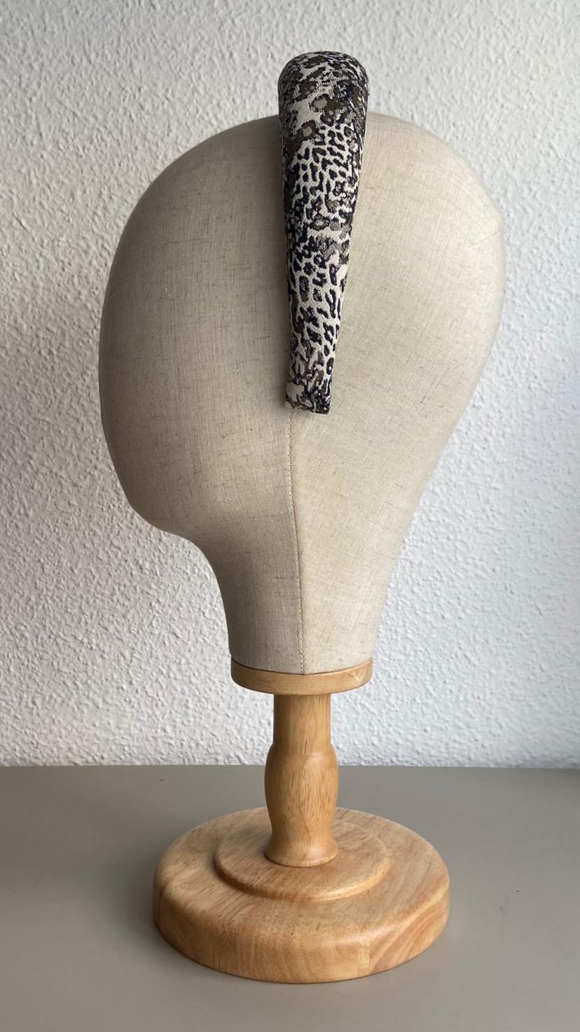 Diadema con Volumen - Leopardo Dorado