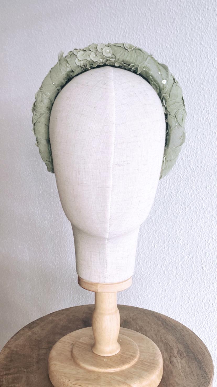 Diadema Volumen Bordado Fantasía